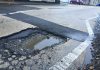 Monster pothole opens up on main road into Canterbury