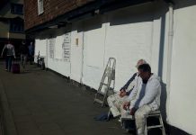 Graffiti removed from former Canterbury kebab shop