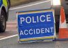 Overturned car forced closure of major route