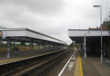 Heavy rain affecting passengers using train station