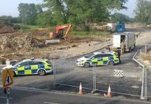 Controlled explosion carried out after bomb found