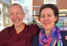 Buddhist nun signs copies of her debut book in Canterbury