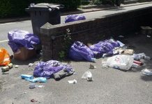 VIDEO: Disgusting rubbish strewn over residential street