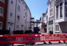 Great. Three years after the fire, the Tannery is a building site again